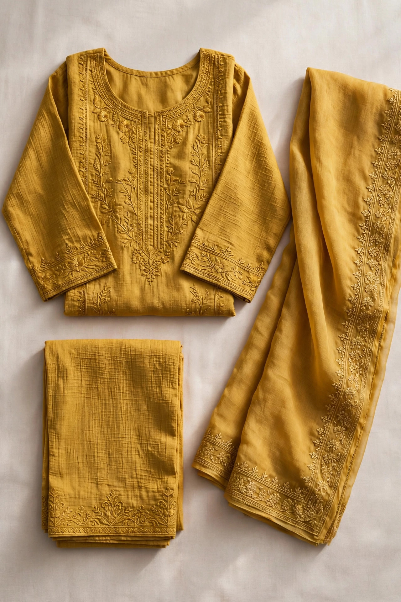 PRET EMBROIDERED SLUB KHADDAR 3 PCS