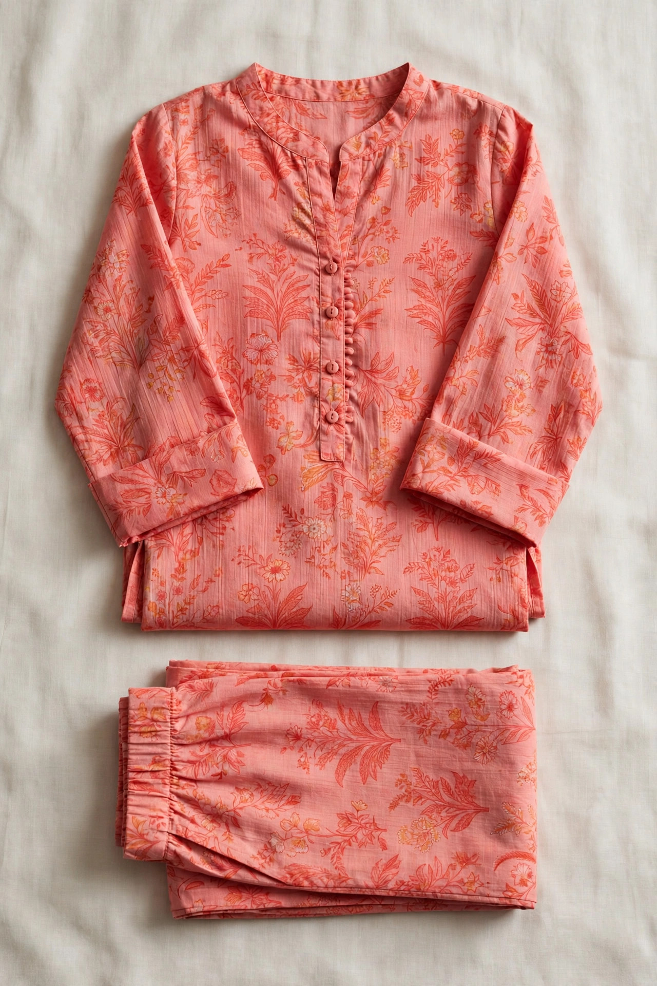 PRET PRINTED LAWN KURTI 2 PCS
